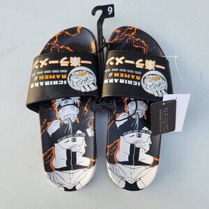 NEW Naruto Anime Slides Men’s Size 9 Slippers Sandals Slides Shippuden Ichiraku